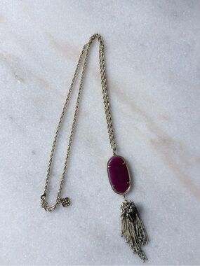Kendra Scott Rayne Tassel Necklace - Purple